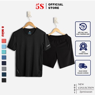 Bộ Thể Thao Nam 5S (8 màu), Chất Liệu Coolmax Siêu Mềm, Siêu Thoáng Mát, Kiểu Dáng Trẻ Trung, Năng Động (BTSO21051-06)