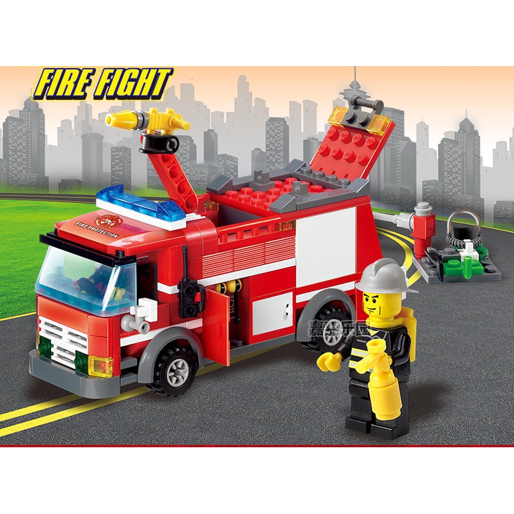 Lego xe cứu hỏa 206 chi tiết