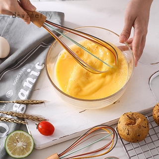 Mới dụng cụ đánh trứng bằng tay cán gỗ