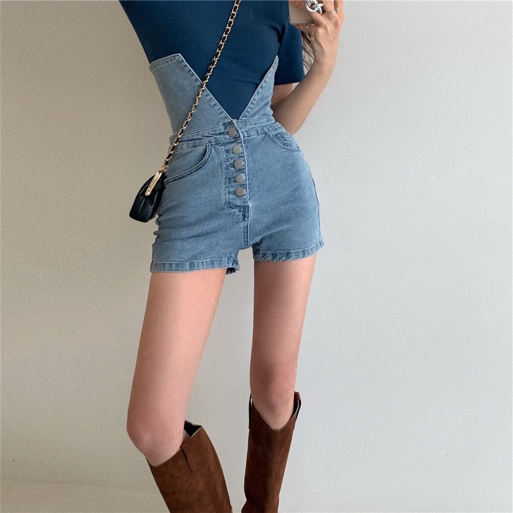 Quần Short Nữ Lưng Cao Dáng Chữ A Thời Trang Phong Cách Hàn Quốc
