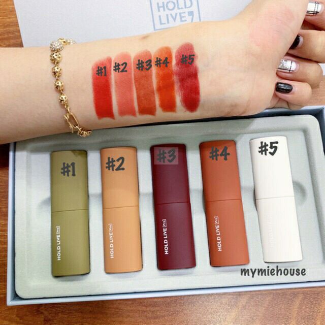 Set 5 son sáp lì HoldLive Mousse Velvet Lipstick | BigBuy360 - bigbuy360.vn