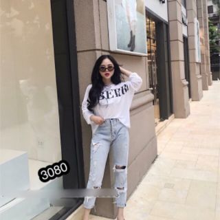 [HT126] QUẦN BAGGY JEANS NỮ ĐẸP