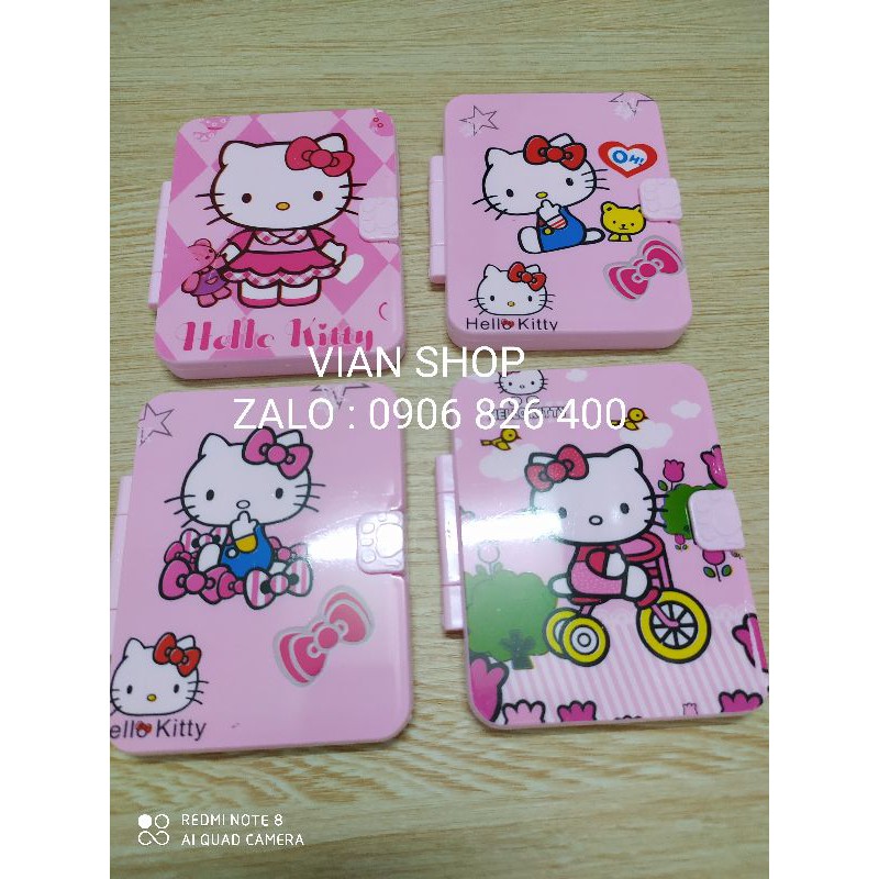 BỘ GƯƠNG LƯỢC KITTY MINI