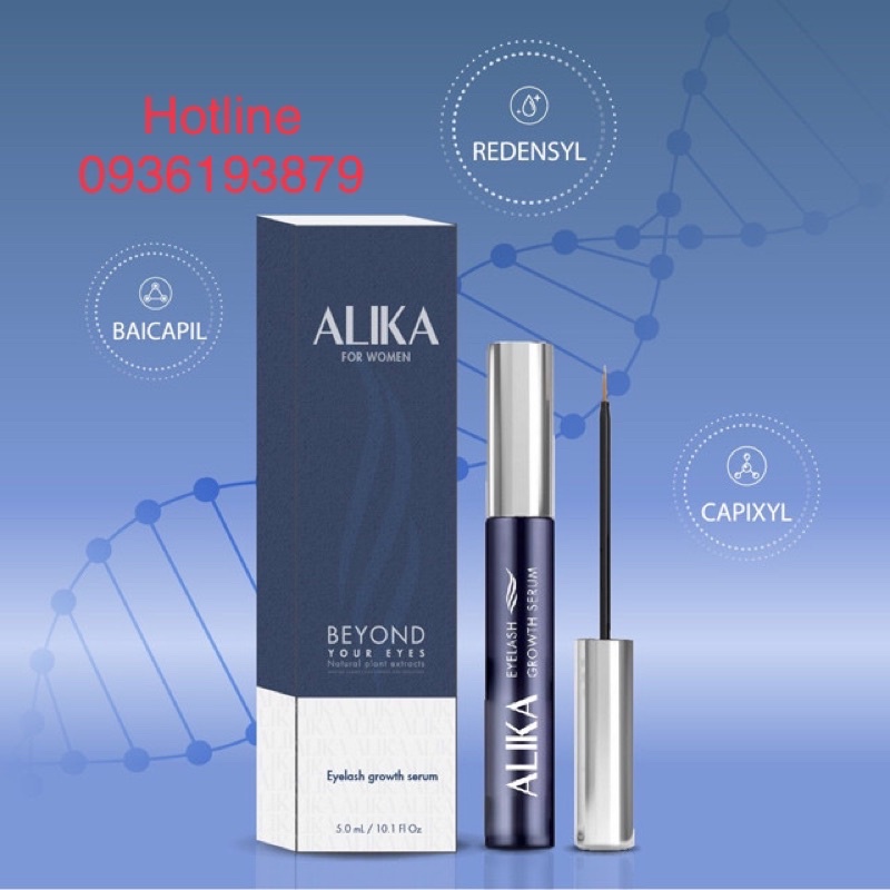 DƯỠNG MI ALIKA  [CHÍNH HÃNG - Lọ 5ml] ❤️ ALIKA SERUM GIÚP DƯỠNG MI DÀI MI