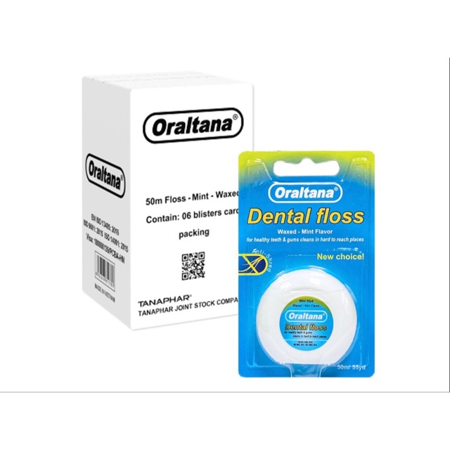 Chỉ nha khoa Oraltana Dental Floss (TANAPHAR) (Cuộn 50m)