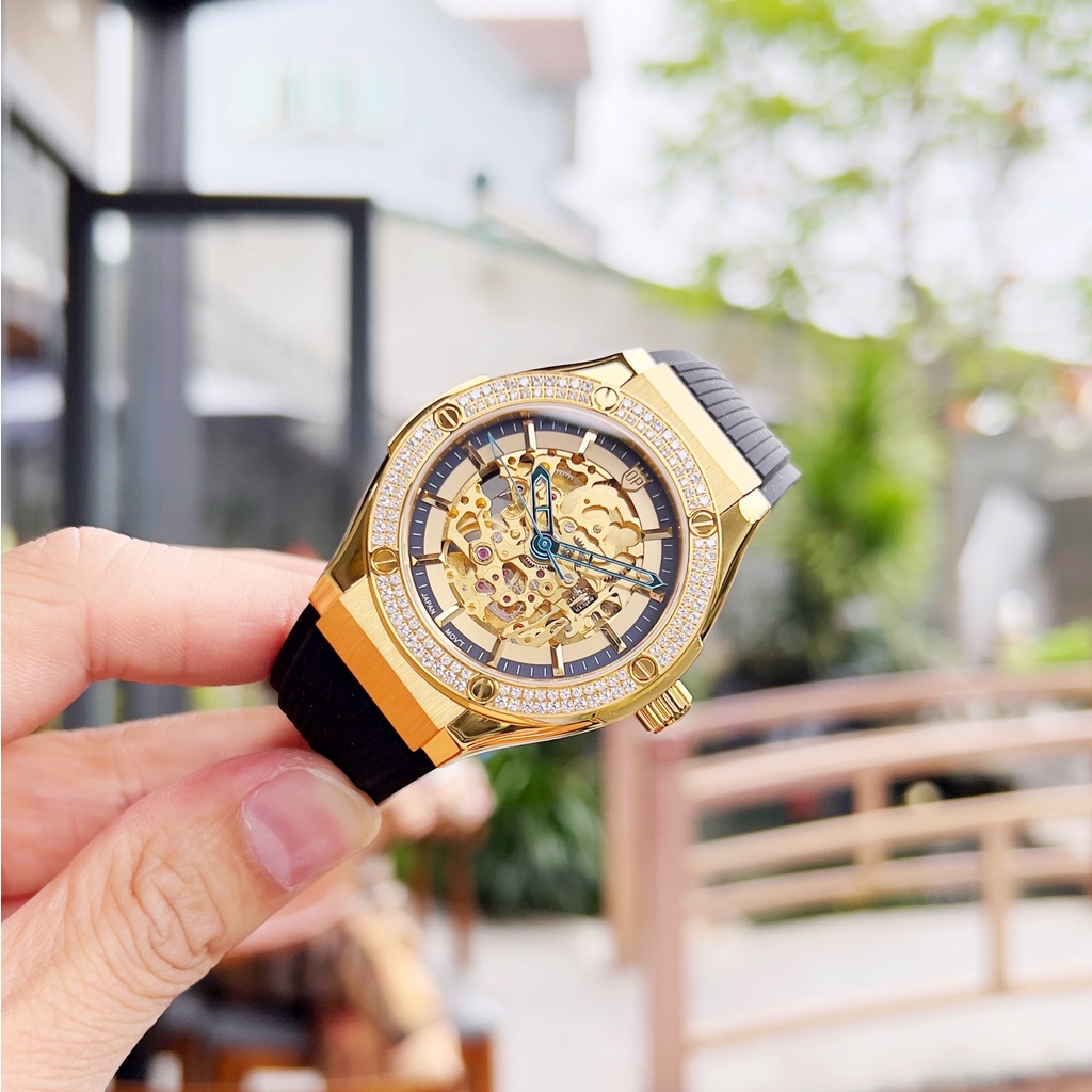 Đồng hồ nam chính hãng Olym Pianus OP990-45 OP990-45.24 OP990-45.24ADGK-GL đen