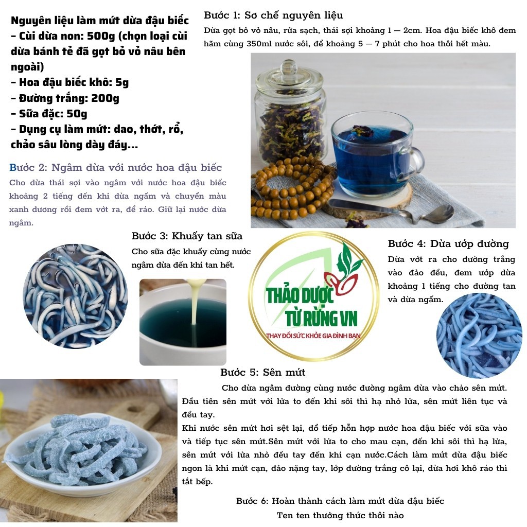 Trà Hoa Đậu Biếc Sấy Lạnh GREELIFE Hàng Xuất Khẩu Nguyên Vẹn Màu Sắc, Mùi Vị Thảo Dược Từ Rừng VN | BigBuy360 - bigbuy360.vn