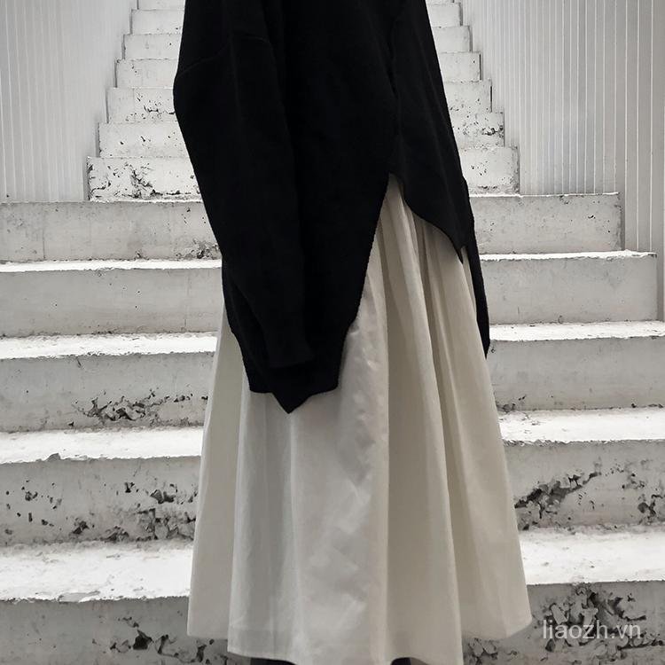 Chân Váy Đen Cạp Cao Phong Cách Nhật Bản Thời Trang Thu Đông 2021 | BigBuy360 - bigbuy360.vn