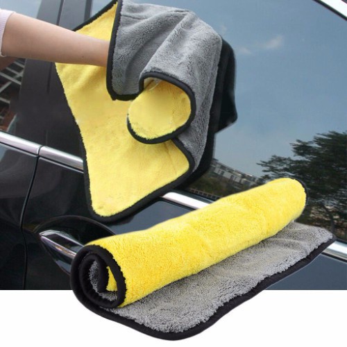 KHĂN LAU XE, RỬA XE Ô TÔ MICROFIBER MỀM MỊN THẤM HÚT NƯỚC TỐT CHUYÊN DỤNG  MÀU VÀNG