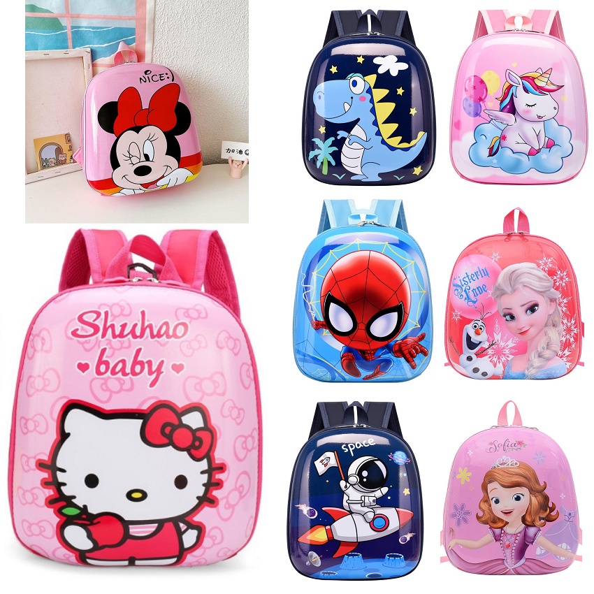 Ba lô trứng size 29x26cm chống gù cho bé trai/ bé gái siêu nhẹ, hình thù đáng yêu ngộ nghĩnh