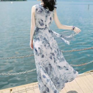 ĐẦM MAXI HỌA TIẾT THIÊN NGA