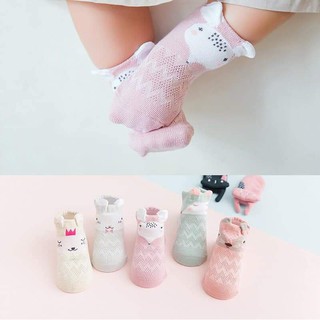( Lẻ 1 đôi )Tất vớ Tiny Alpaca cho trẻ sơ sinh nhiều màu sắc hình thú ngộ nghĩnh