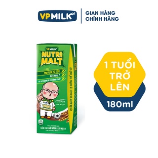 Sữa Ca Cao Mầm Lúa Mạch Đen – VPMilk Nutrimalt Hộp 180ml (Thùng 48 Hộp)