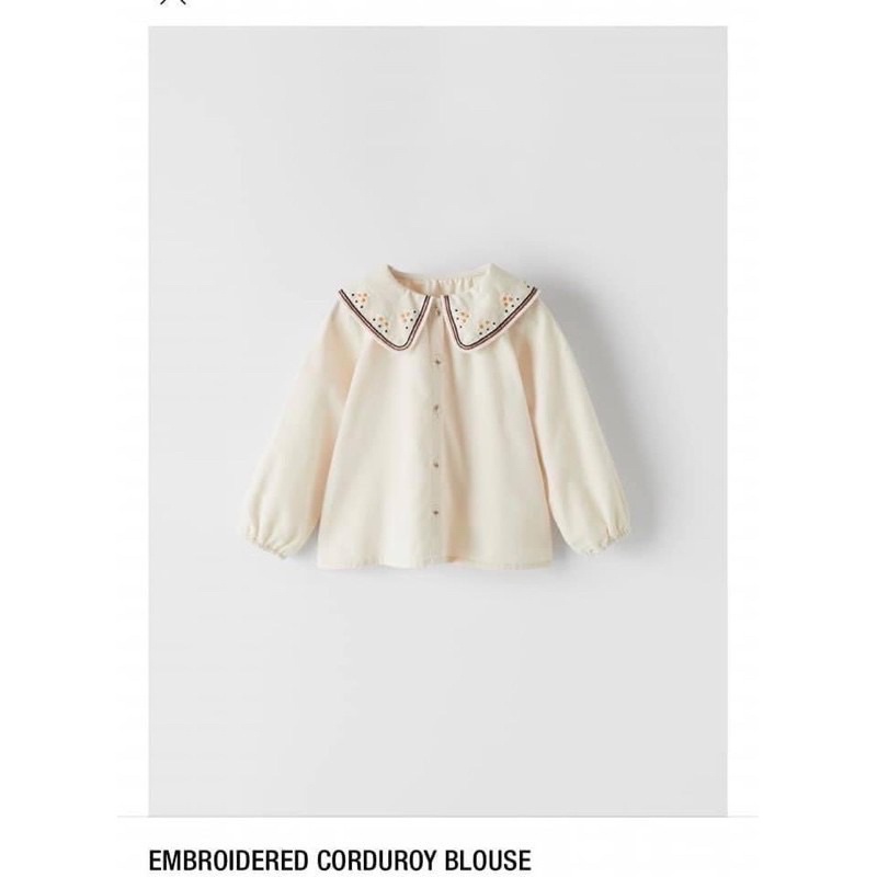 Áo bé cổ sơ mi dài tay zara xuất xịn