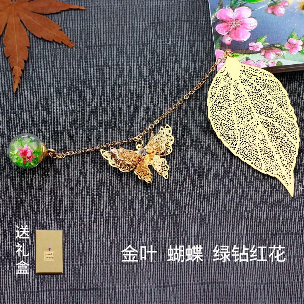 Bookmark chặn giấy kim loại hình bướm