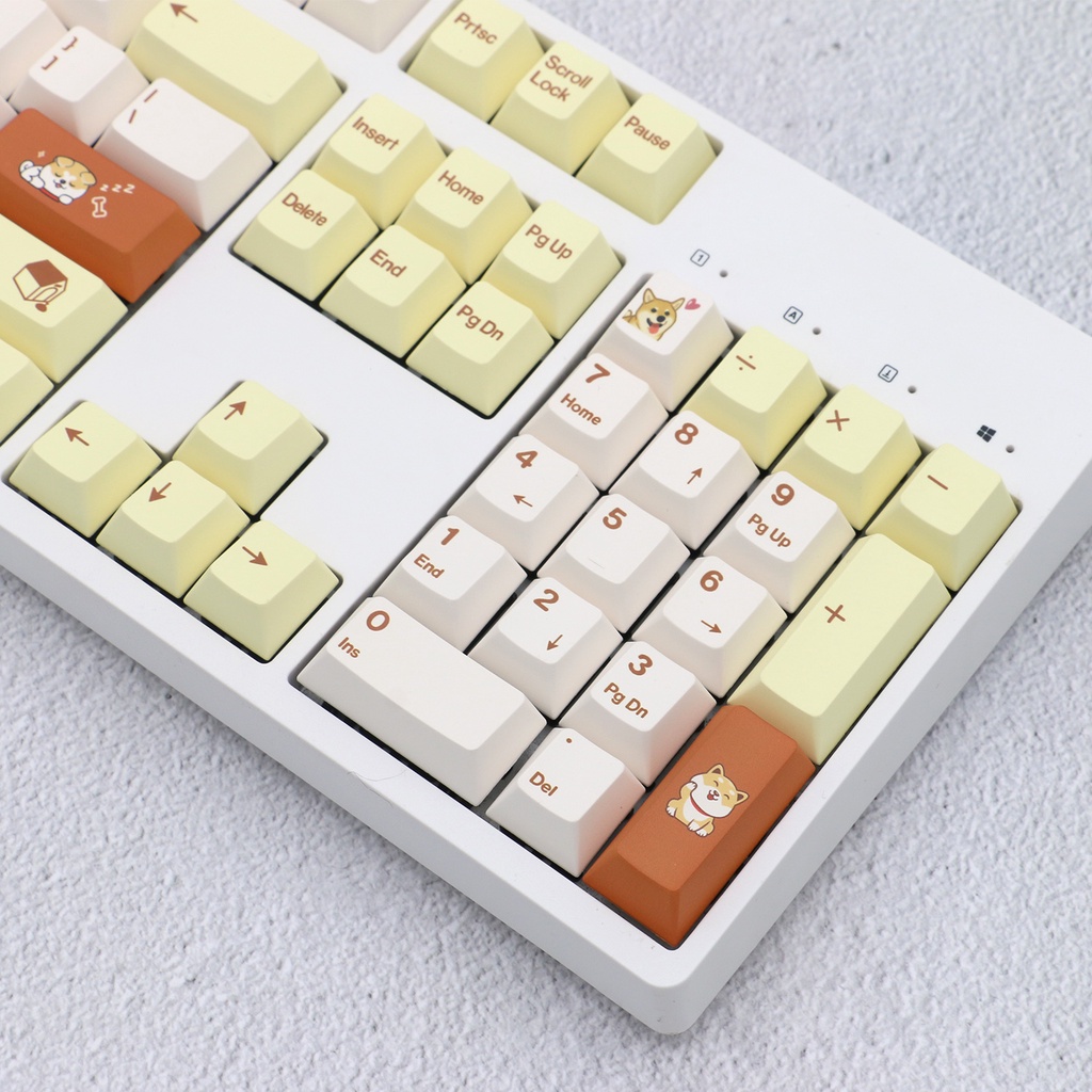 Keycap Shiba Thick PBT 150 Phím tương thích với bàn phím cơ