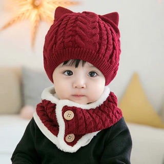 Set mũ len liền khăn cổ lẻ 70k/1set