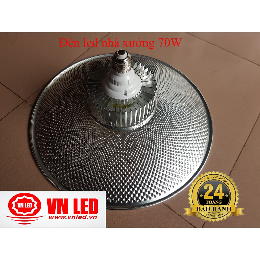 Đèn led thả 50W, 70W,đèn nhà xưởng treo trần đui xoáy E27