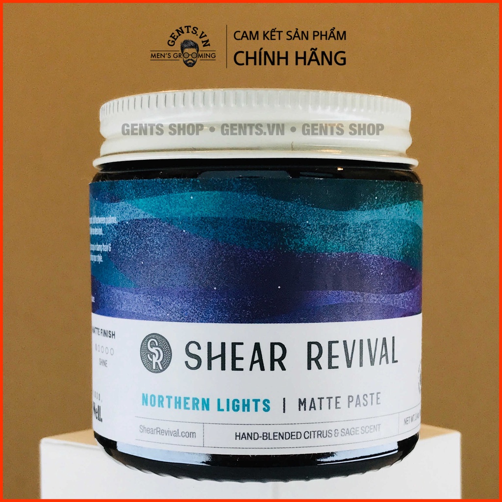 Sáp vuốt tóc nam Shear Revival Northern Lights Matte Paste 96g