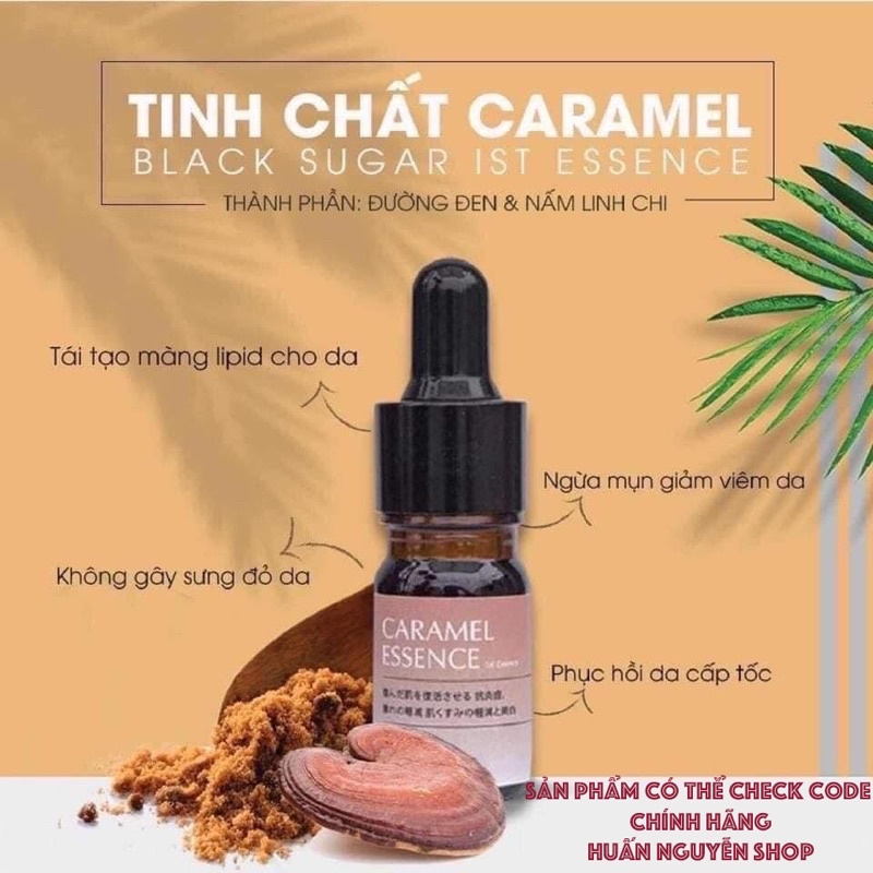 Serum giảm mụn Caramel Essence Nhật Bản , Tinh chất căng bóng , se khít lỗ chân lông to , trắng da | BigBuy360 - bigbuy360.vn