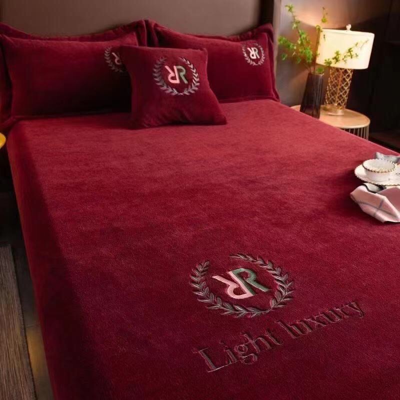 Sét ga gối nỉ nhung thêu mẫu mới năm về đủ size