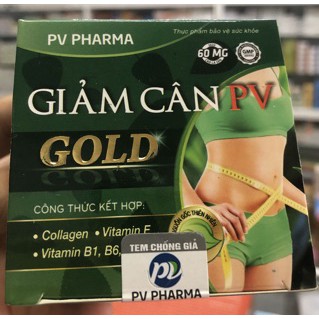 Giảm cân PV gold phúc vinh tinh chất từ trà xanh thiên nhiên lọ 60 viên