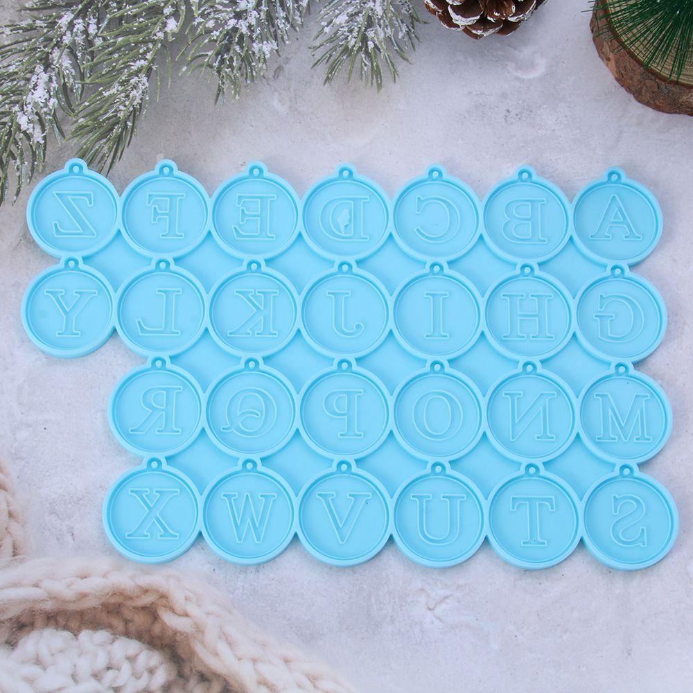 JONYE Khuôn Silicone Hình Chữ Cái A-Z Làm Bông Tai Epoxy Resin DIY