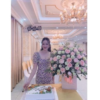 váy hoa zara body cực xinh form nhỏ sz XL
