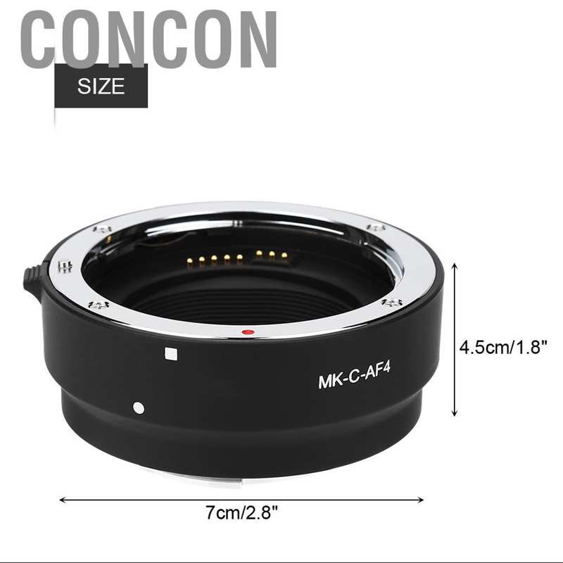 Ngàm Chuyển Đổi Ống Kính Concon Meike Mk-C-Af4 Af Cho Canon Eos-M To Ef / Ef-S