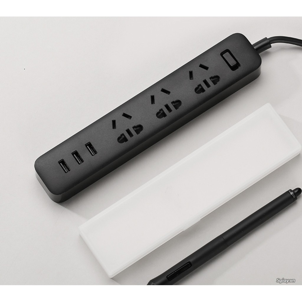 Ổ cắm điện xiaomi power strip 3 cổng USB sạc 5V 2A Màu Trắng, Đen Tùy chọn đầu chuyển đổi tiện dụng