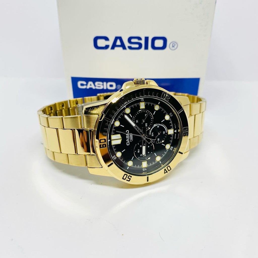 Đồng Hồ Casio Nam Dây Kim Loại MTP-VD300G-1EUDF Chính Hãng