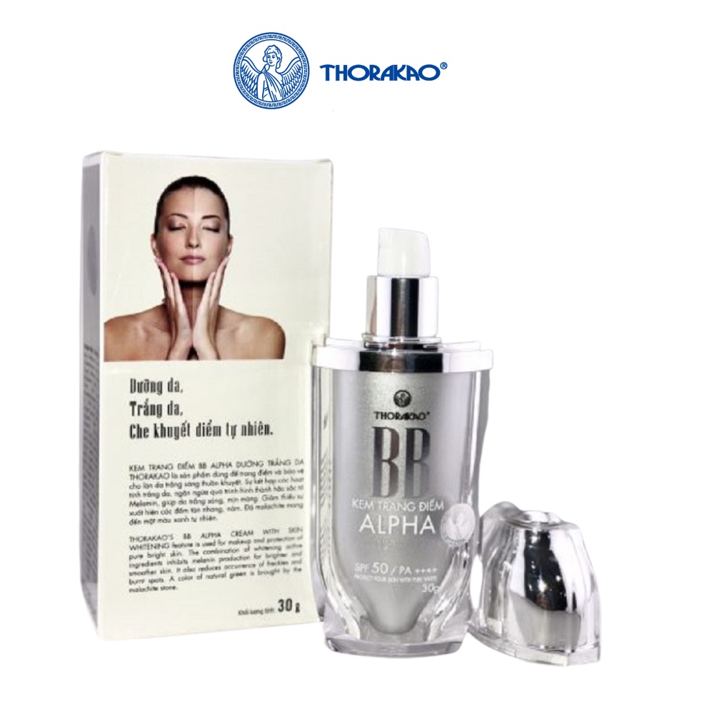 Kem trang điểm BB Alpha Thorakao 30g, dưỡng trắng da che khuyết điểm