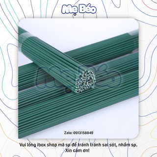 [Lẻ] Que thép cành làm thân hoa giả, hoa giấy nhún hoa sáp