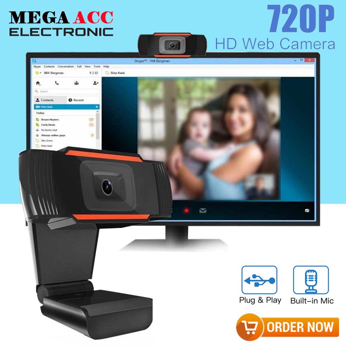 Webcam 720p Hd Tích Hợp Micro Cho Pc Laptop
