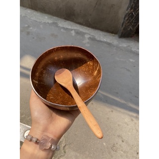 Bát gáo dừa/Muỗng gỗ