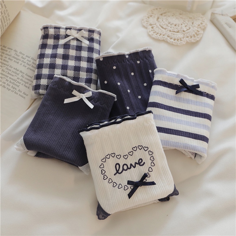 Quần Lót Nữ Cao Cấp, Quần Lót Cotton Dễ Thương Kháng Khuẩn Co Dãn 4 Chiều ZANA BRA L396