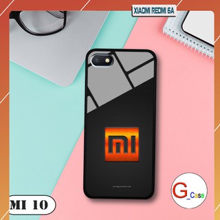 Ốp lưng Xiaomi Redmi 6A - lưng kính in logo hãng điện thoại