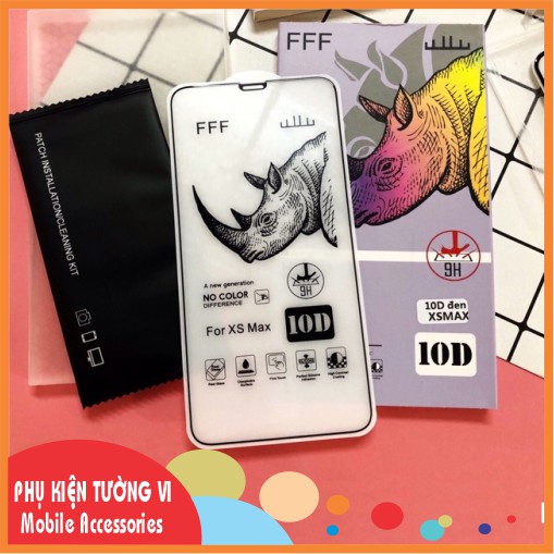 [10D Cao Cấp] Cường Lực Tê Giác Full Màn dành cho iPhone