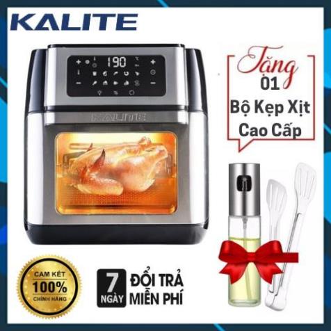 Nồi chiên không dầu Kalite Q10, công suất 1800W, dung tích 10L, hàng chính hãng tặng bình xịt, kẹp gắp BH 24 tháng