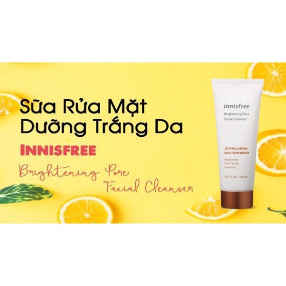Sữa rửa mặt Innisfree Jeju Hallabong Daily Skin Bright