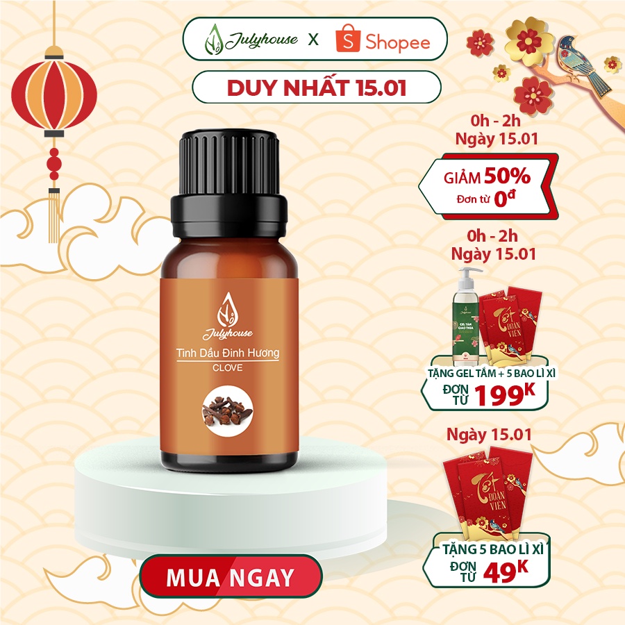 Tinh dầu Đinh Hương 10ml Julyhouse