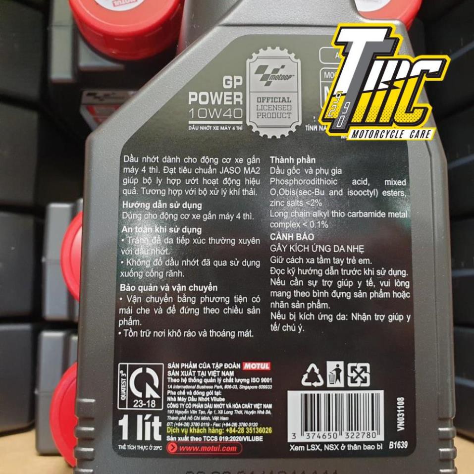 Nhớt Motul Moto GP Power 10w40 MA2