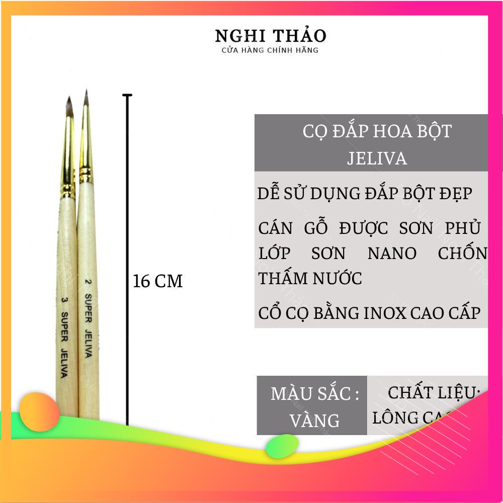 (giagia) Cọ đắp hoa bột Jeliva