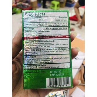 Dầu gió xanh Mỹ Eagle Brand Medicated Oil 24ml