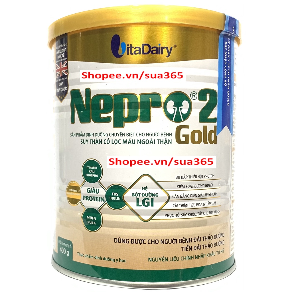 Sữa Nepro2 Gold_400gr (Date mới nhất)