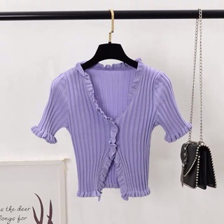Áo Croptop Ôm Xẻ
