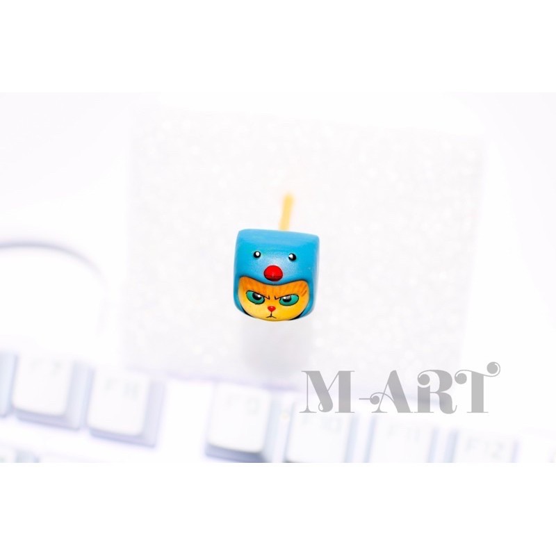 Keycap - Nút Bàn Phím Gaming - Nút Bàn Phím Cơ Mặt Mèo Hờn Dỗi  - Chim Xanh - KC025