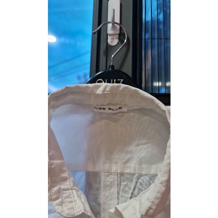 /BLUE EXCHANGE⤑Áo sơ mi trắng dáng dài giấu quần