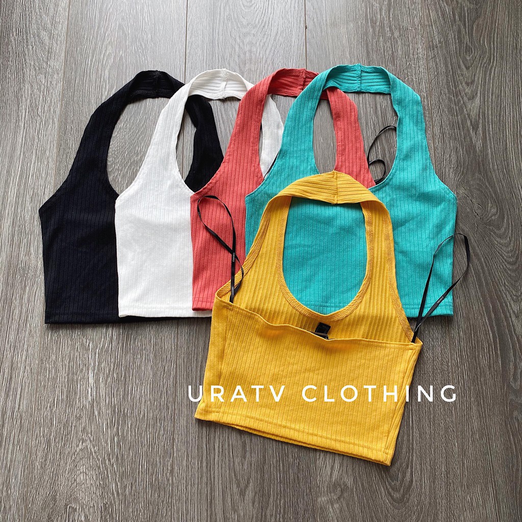 [FREESHIP - ẢNH CHÍNH CHỦ] ÁO croptop cổ YẾM xuất dư F21