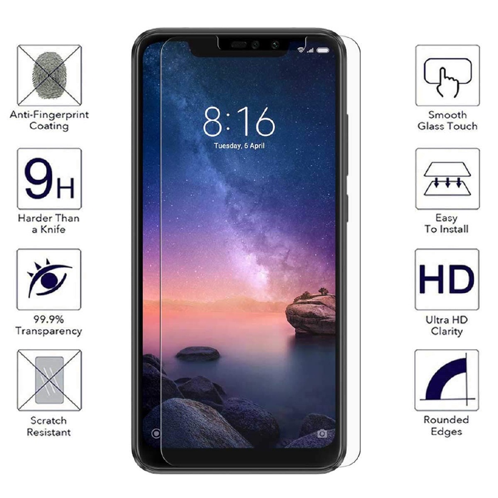 Kính cường lực cho các dòng Xiaomi Redmi 10 5G 10C 10A Note 6 5 5A 4 Pro 6A S2 Y1 Lite Plus 4X 4A